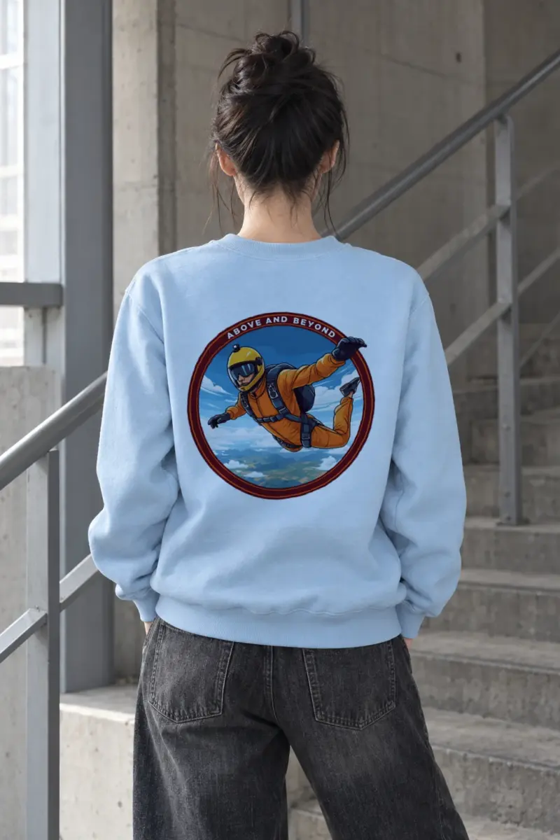 "Above And Beyond" Heavy Blend Unisex Crewneck Sweatshirt