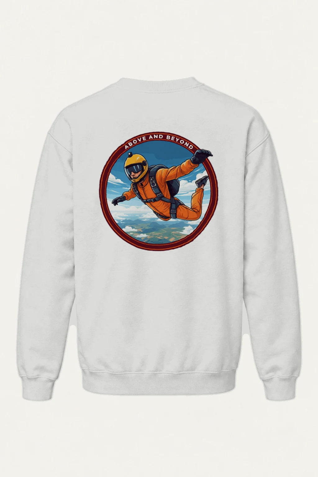 "Above And Beyond" Heavy Blend Unisex Crewneck Sweatshirt | Gildan 18000