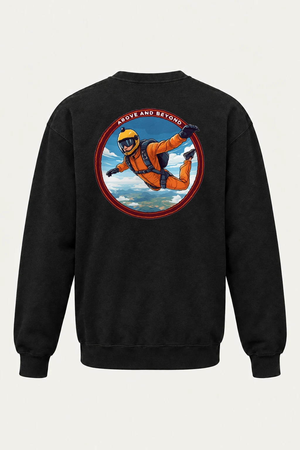 "Above And Beyond" Heavy Blend Unisex Crewneck Sweatshirt | Gildan 18000