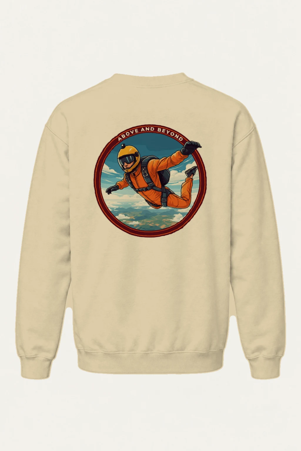 "Above And Beyond" Heavy Blend Unisex Crewneck Sweatshirt | Gildan 18000