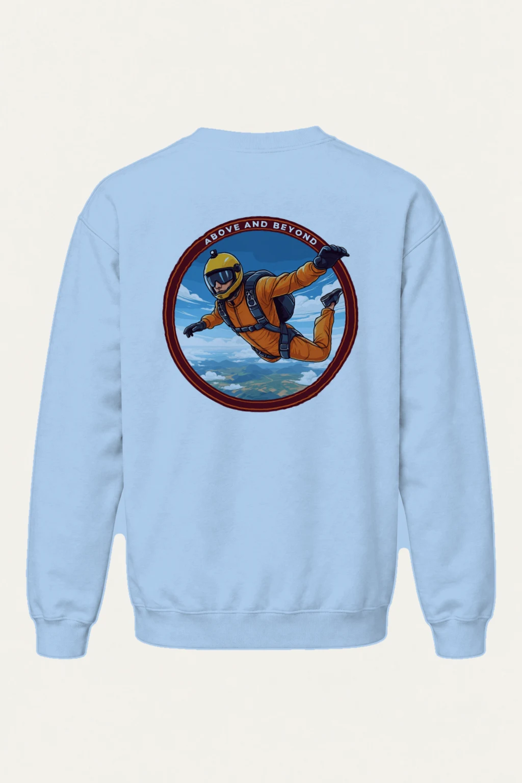 "Above And Beyond" Heavy Blend Unisex Crewneck Sweatshirt | Gildan 18000
