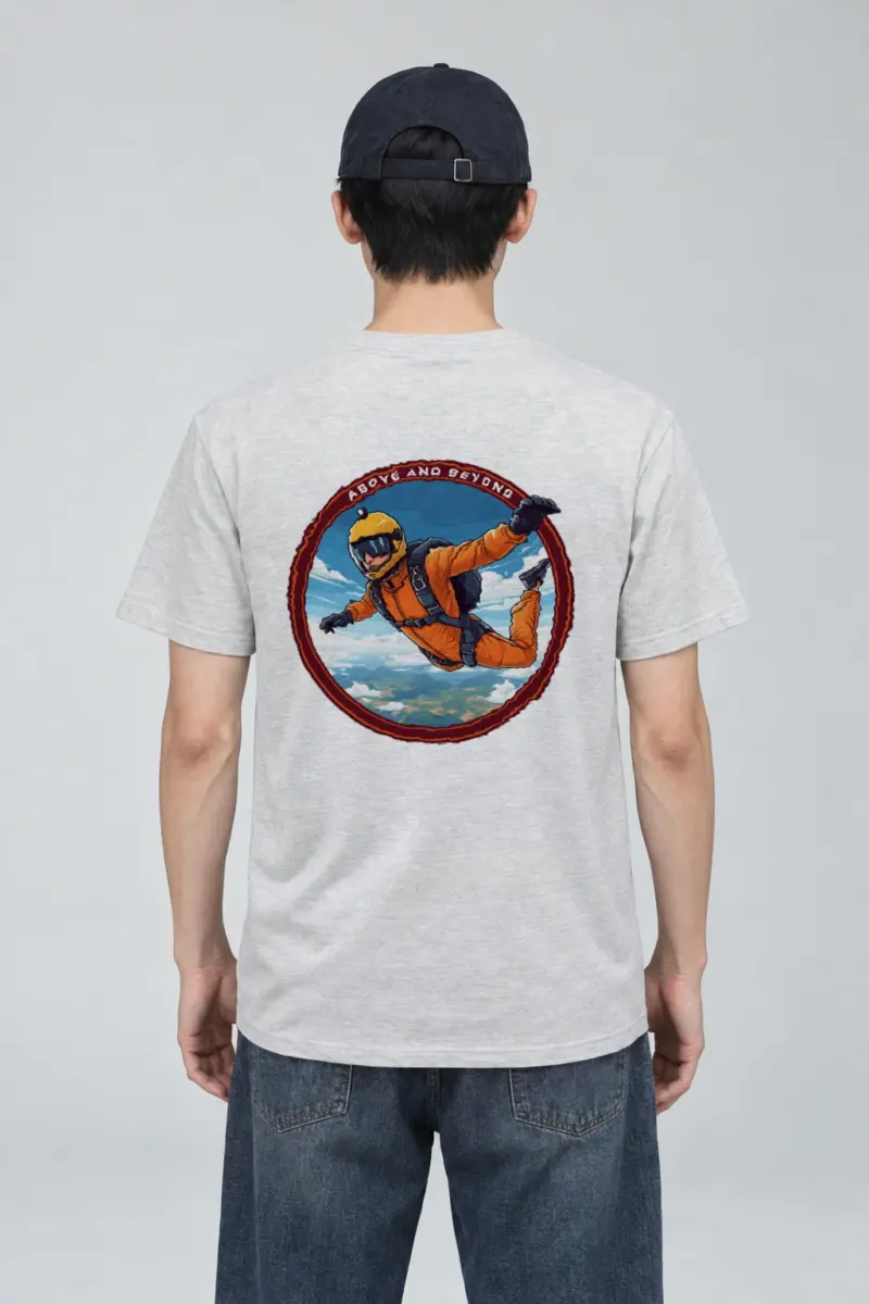 "Above And Beyond" Heavyweight Unisex Crewneck T-shirt