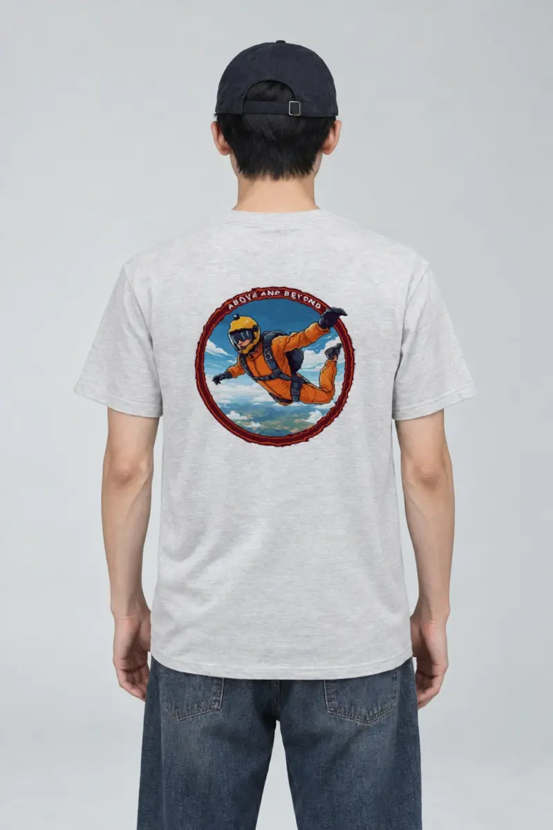 "Above And Beyond" Heavyweight Unisex Crewneck T-shirt