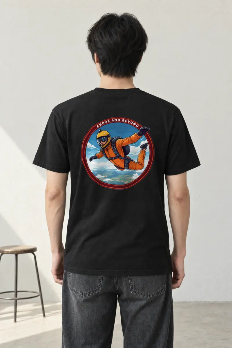 "Above And Beyond" Heavyweight Unisex Crewneck T-shirt