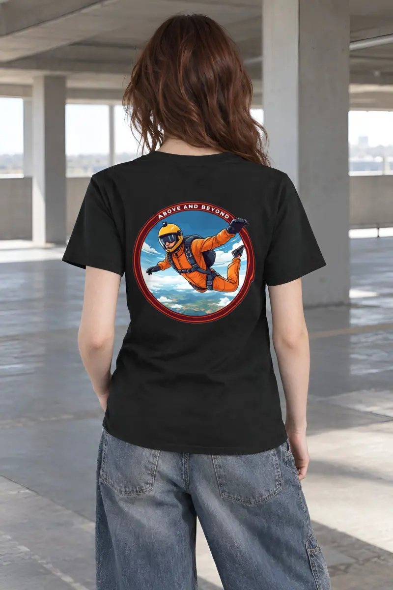 "Above And Beyond" Heavyweight Unisex Crewneck T-shirt