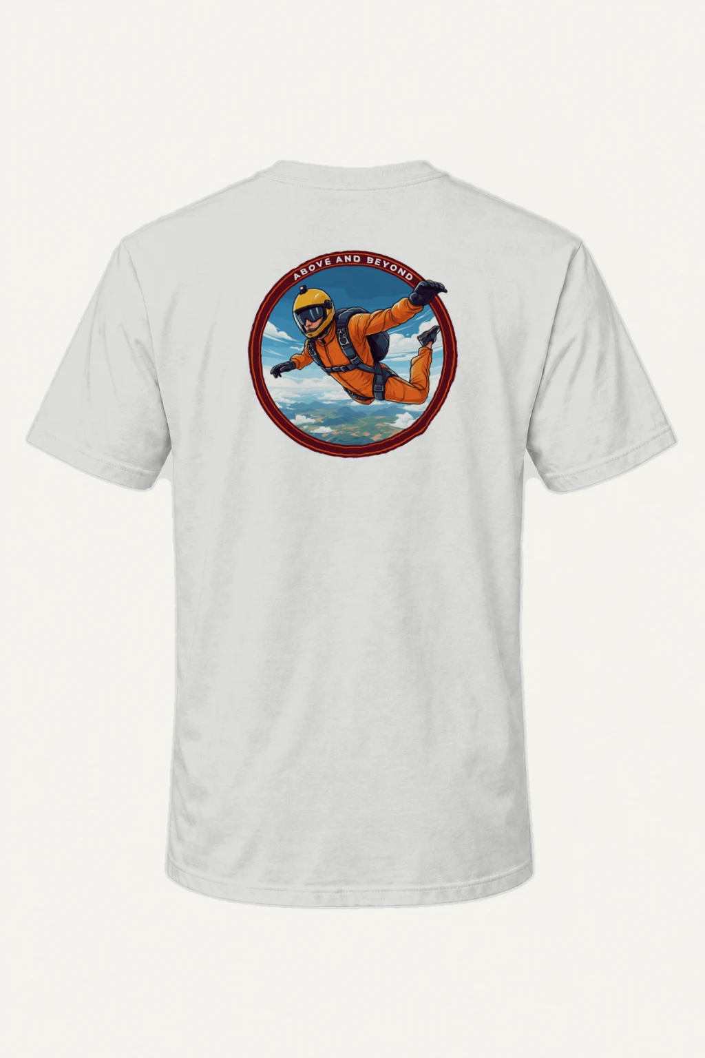 "Above And Beyond" Heavyweight Unisex Crewneck T-shirt | Gildan 5000