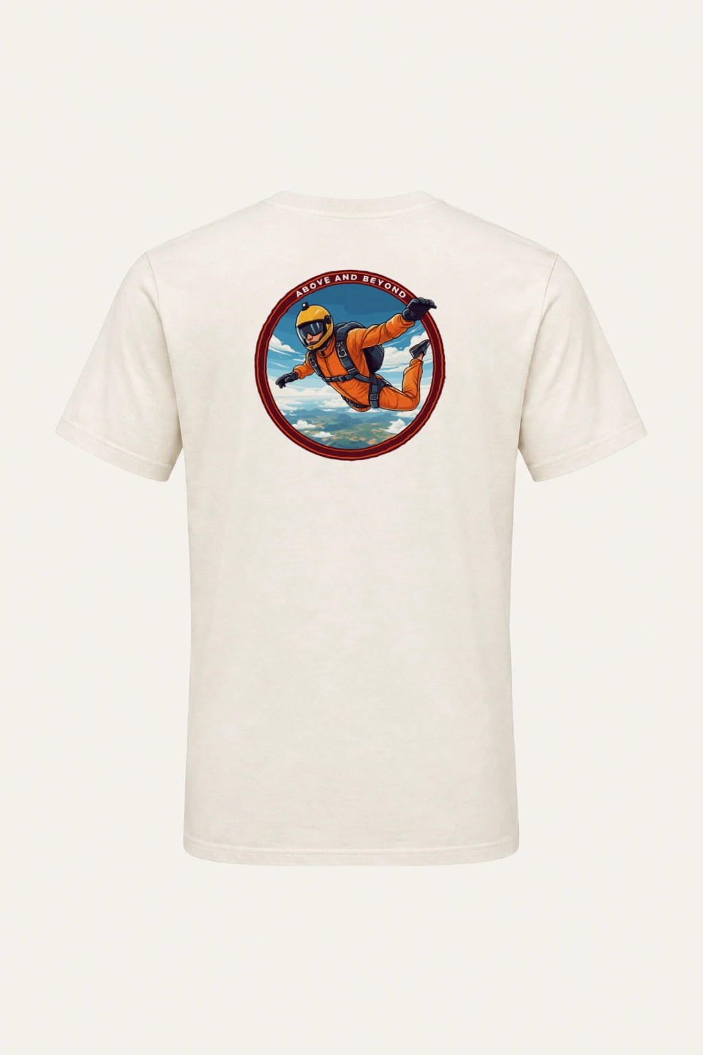 "Above And Beyond" Heavyweight Unisex Crewneck T-shirt | Gildan 5000
