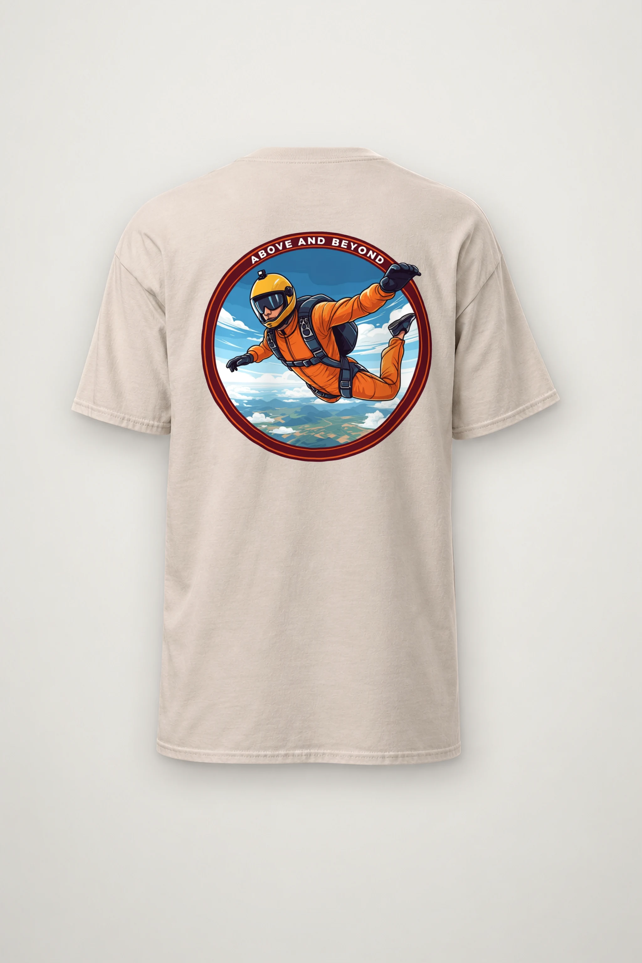 "Above And Beyond" Heavyweight Unisex Crewneck T-shirt