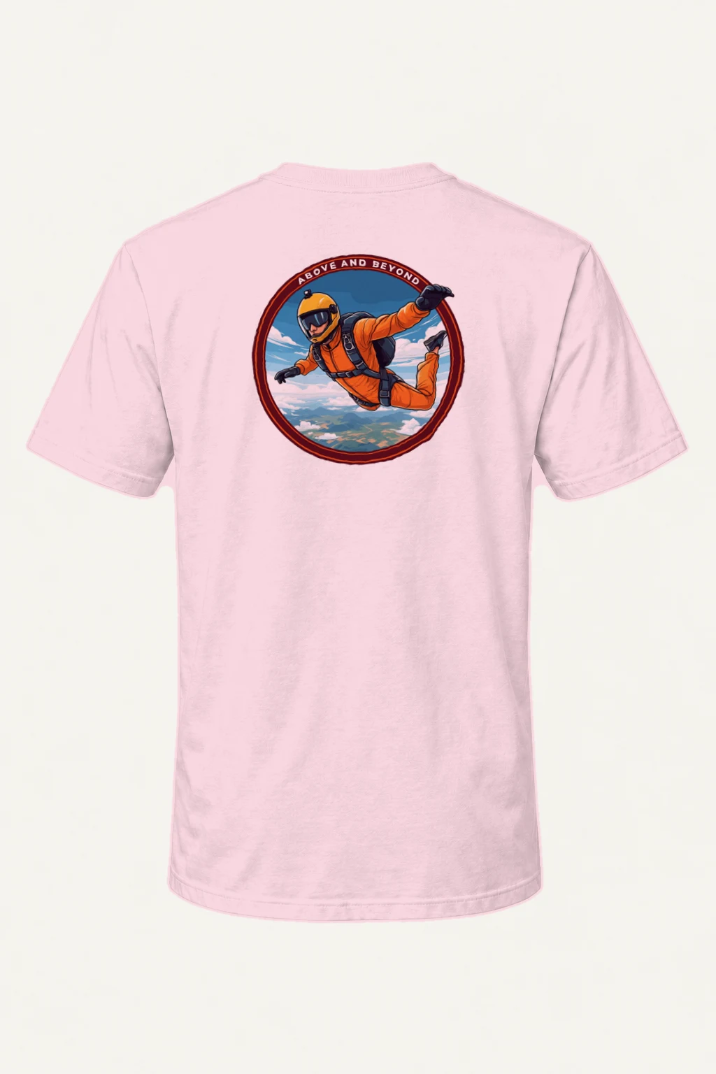 "Above And Beyond" Heavyweight Unisex Crewneck T-shirt | Gildan 5000