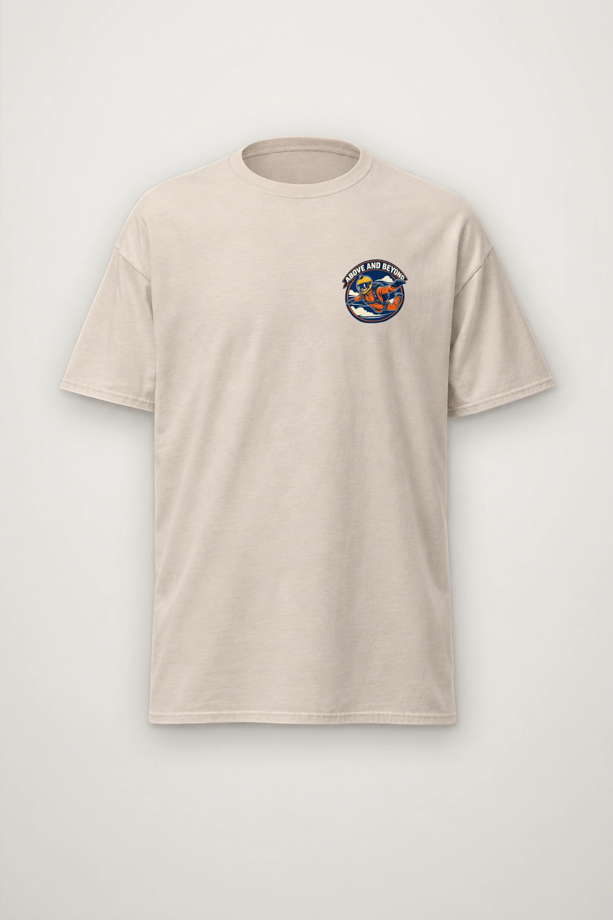 "Above And Beyond" Heavyweight Unisex Crewneck T-shirt