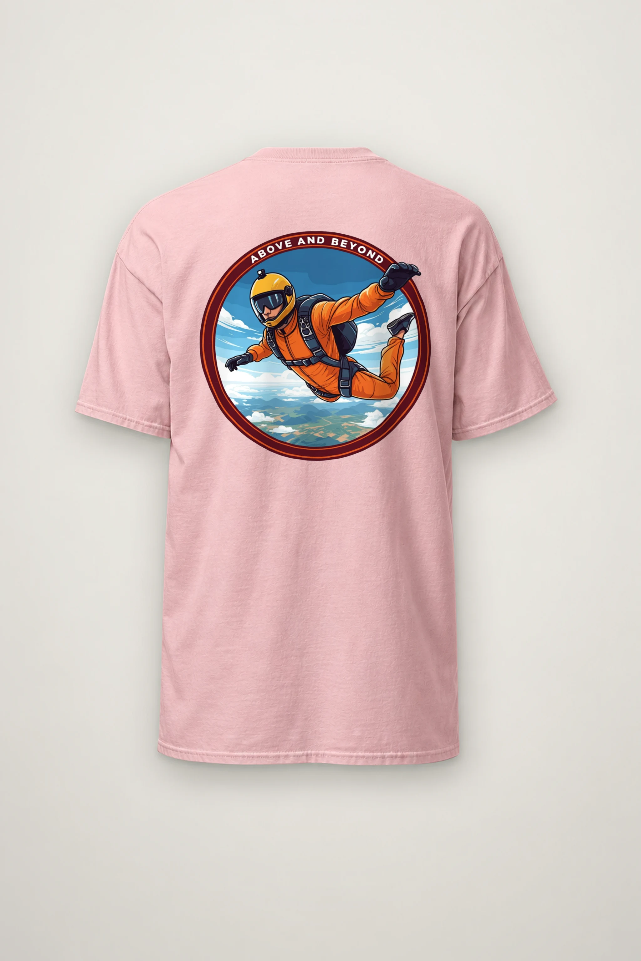 "Above And Beyond" Heavyweight Unisex Crewneck T-shirt