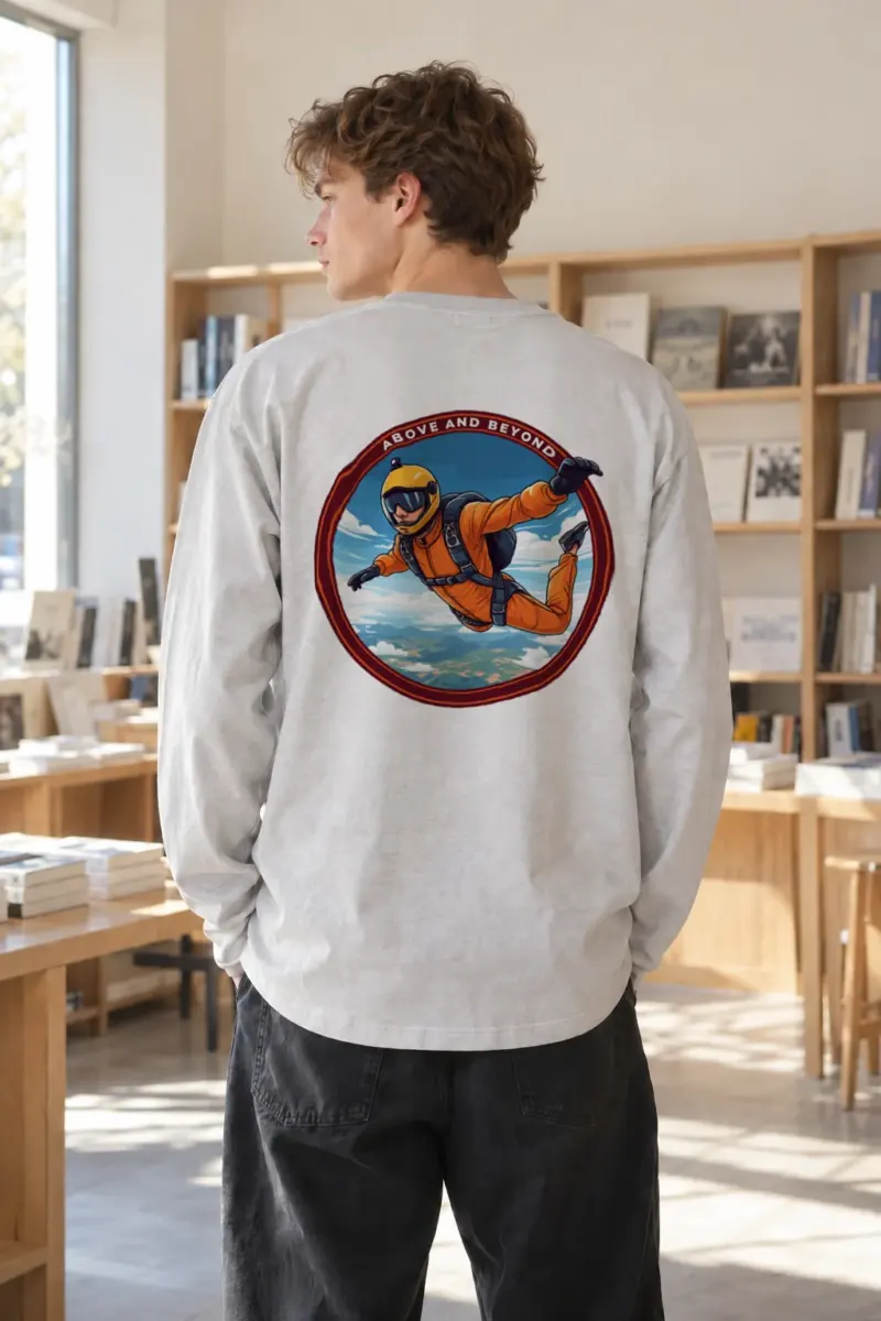 “Above And Beyond” Unisex Longsleeve T-shirt | Gildan 2400