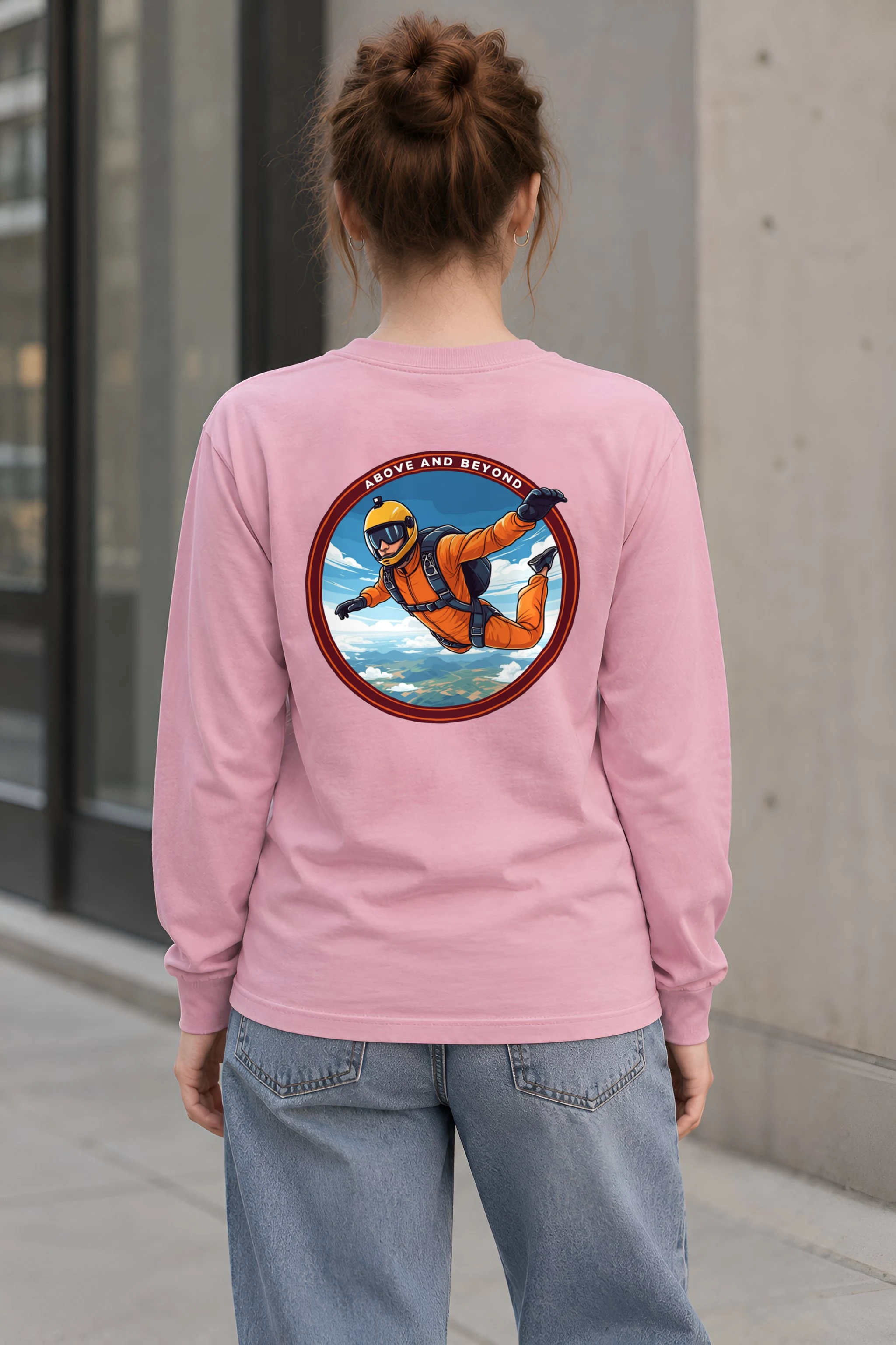 "Above And Beyond" Unisex Longsleeve T-shirt