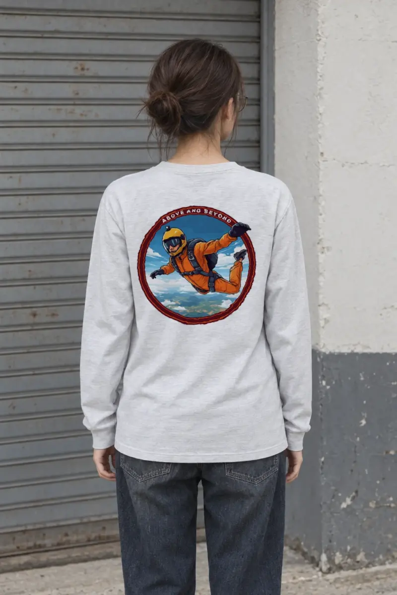 "Above And Beyond" Unisex Longsleeve T-shirt | Gildan 2400