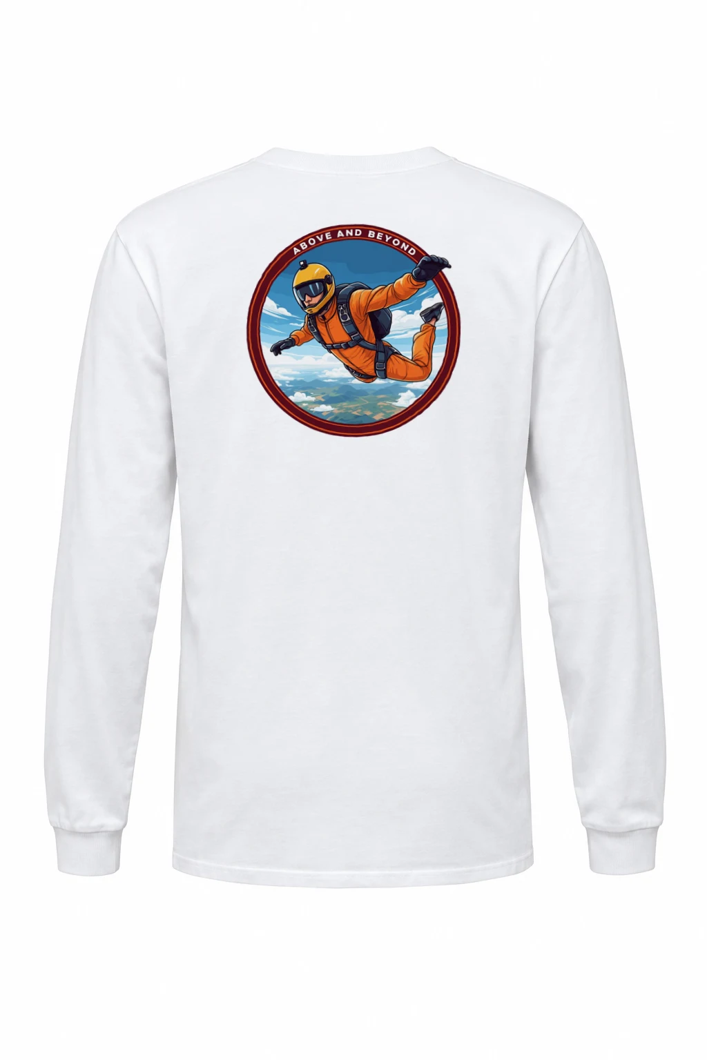 "Above And Beyond" Unisex Longsleeve T-shirt | Gildan 2400