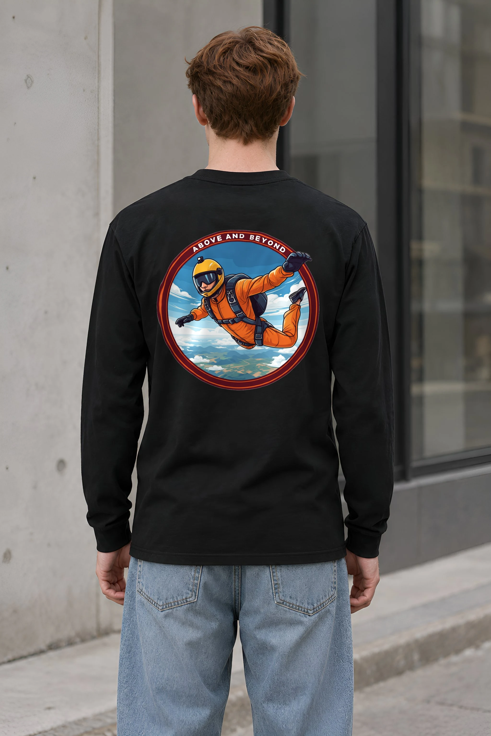 "Above And Beyond" Unisex Longsleeve T-shirt