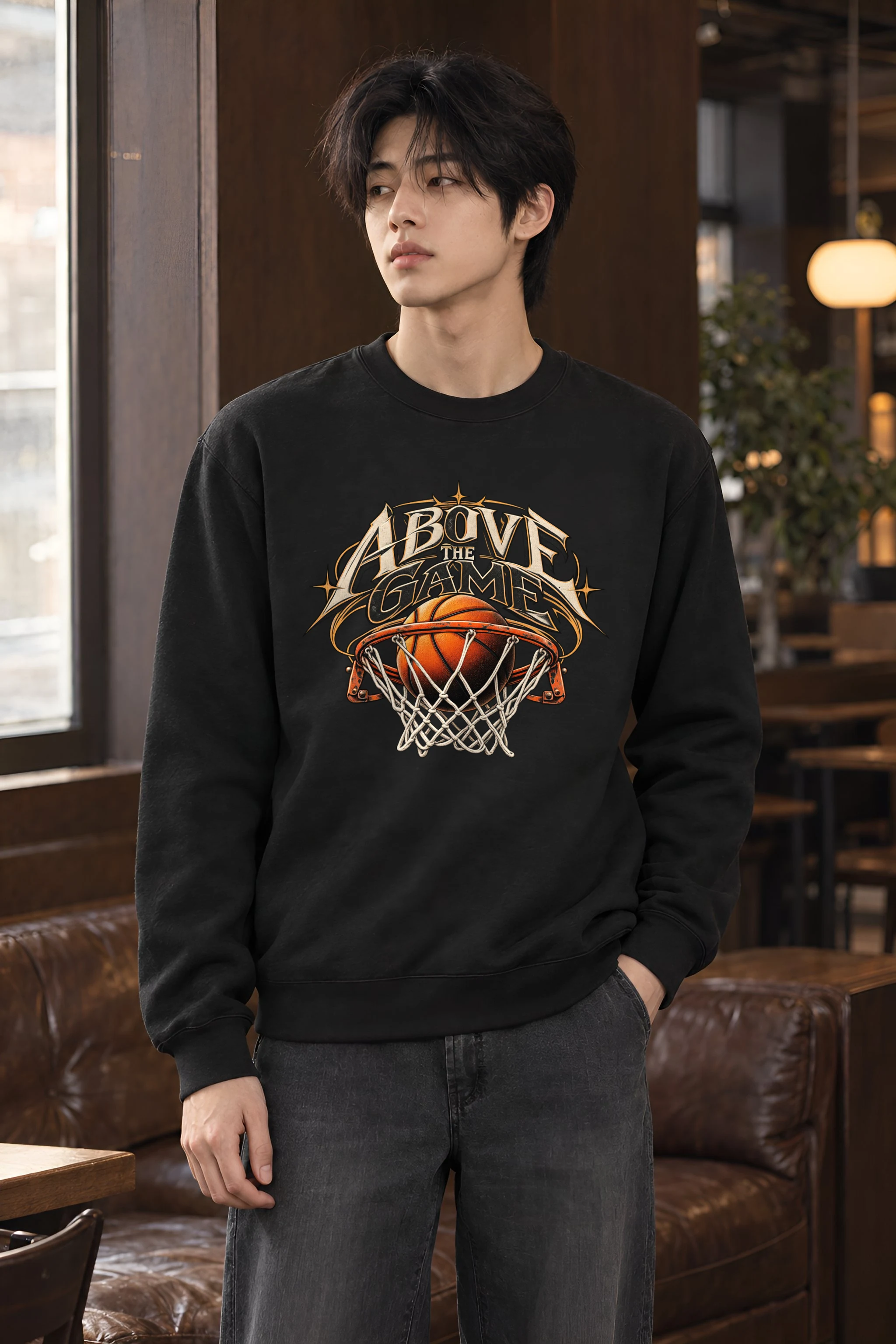 "Above The Game" Heavy Blend Unisex Crewneck Sweatshirt