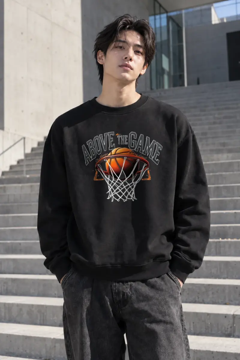 “Above The Game” Heavy Blend Unisex Crewneck Sweatshirt | Gildan 18000