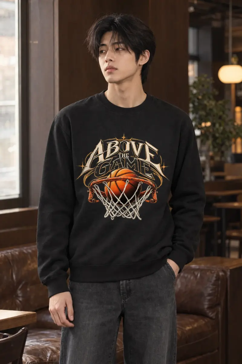 "Above The Game" Heavy Blend Unisex Crewneck Sweatshirt