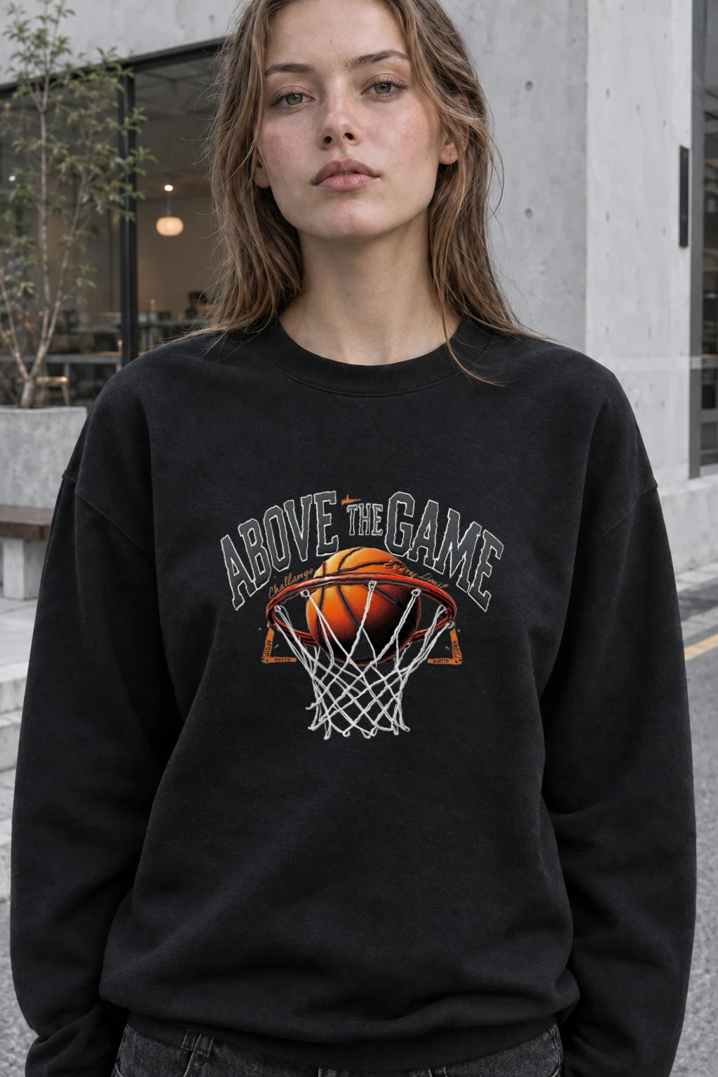 "Above The Game" Heavy Blend Unisex Crewneck Sweatshirt | Gildan 18000