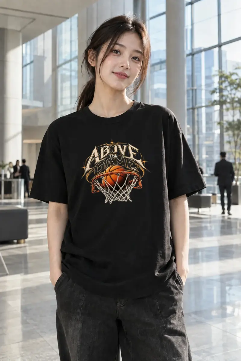 "Above The Game" Heavyweight Unisex Crewneck T-shirt | Gildan 5000