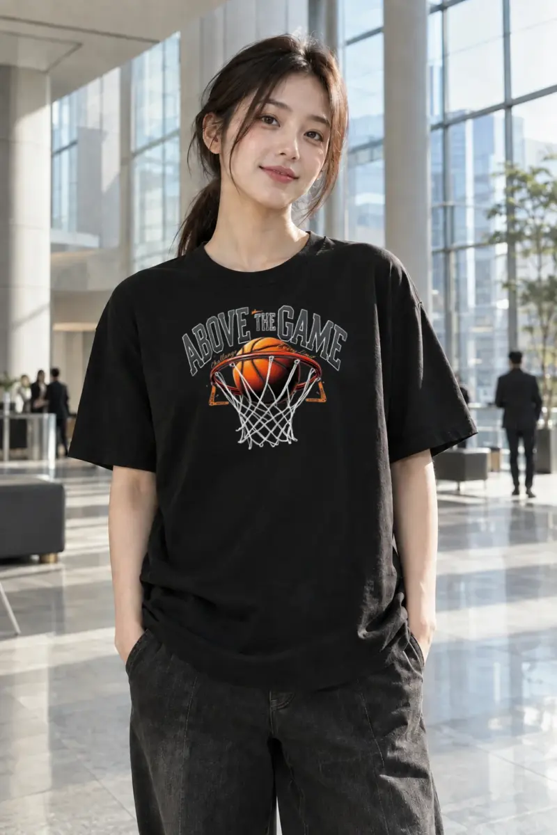 "Above The Game" Heavyweight Unisex Crewneck T-shirt | Gildan 5000