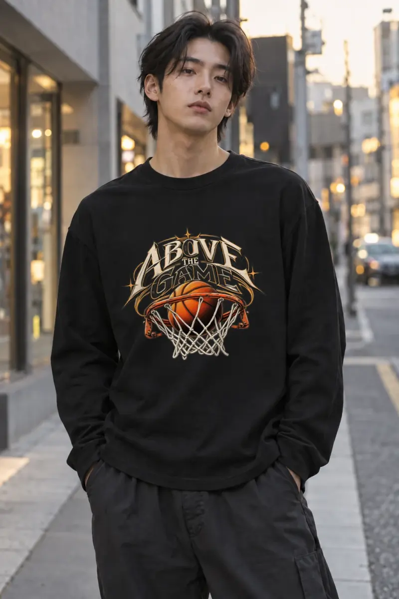 "Above The Game" Unisex Longsleeve T-shirt | Gildan 2400