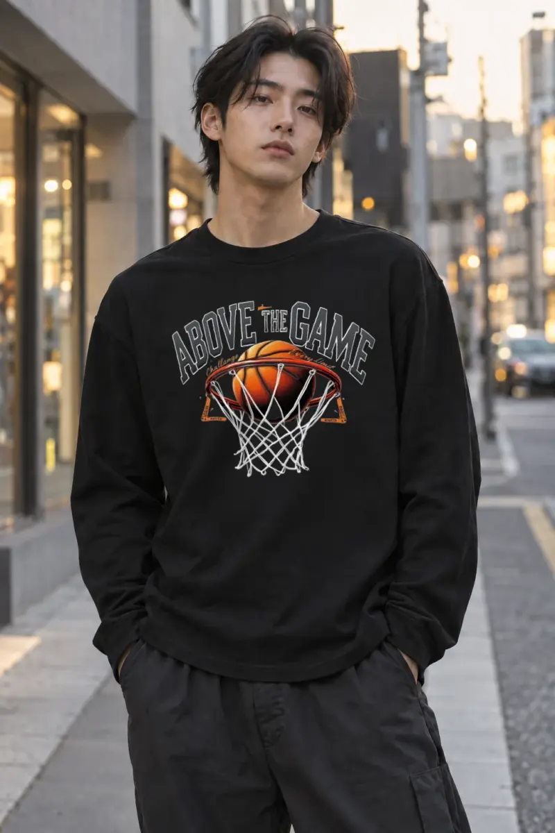 “Above The Game” Unisex Longsleeve T-shirt | Gildan 2400