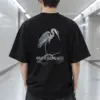 "Above The Sleeping Water" Men's Oversized Heavyweight Crewneck T-Shirt
