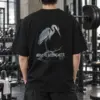 "Above The Sleeping Water" Men's Oversized Heavyweight Crewneck T-Shirt