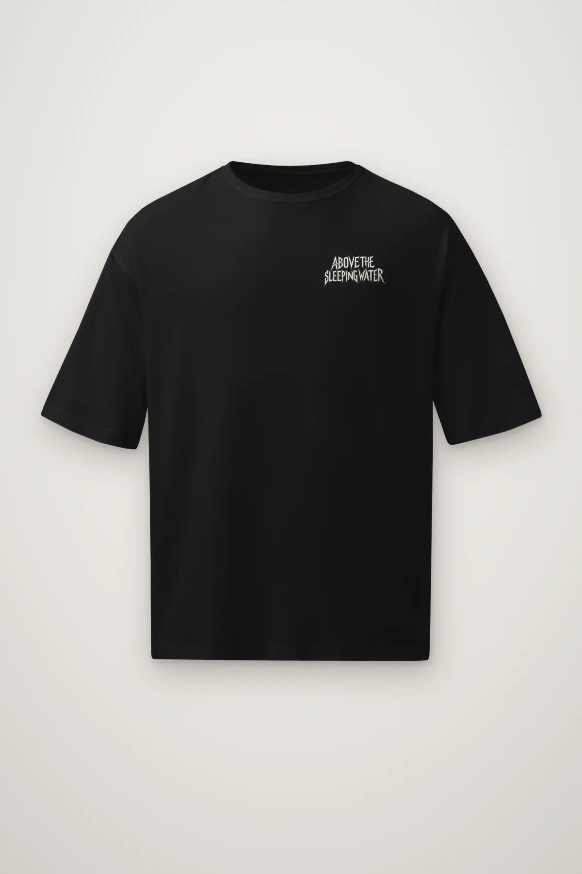 "Above The Sleeping Water" Men's Oversized Heavyweight Crewneck T-Shirt