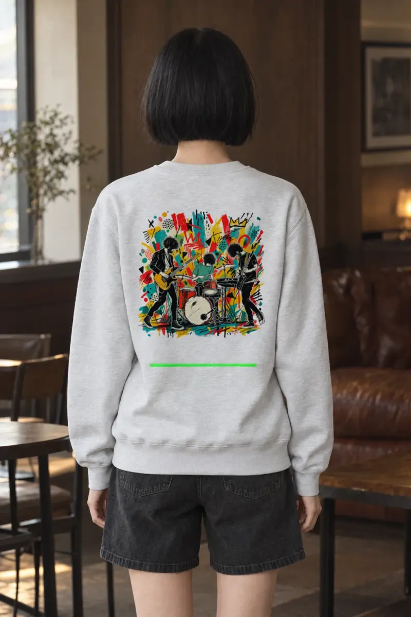 "Abstract Rock Trio" Heavy Blend Unisex Crewneck Sweatshirt | Gildan 18000