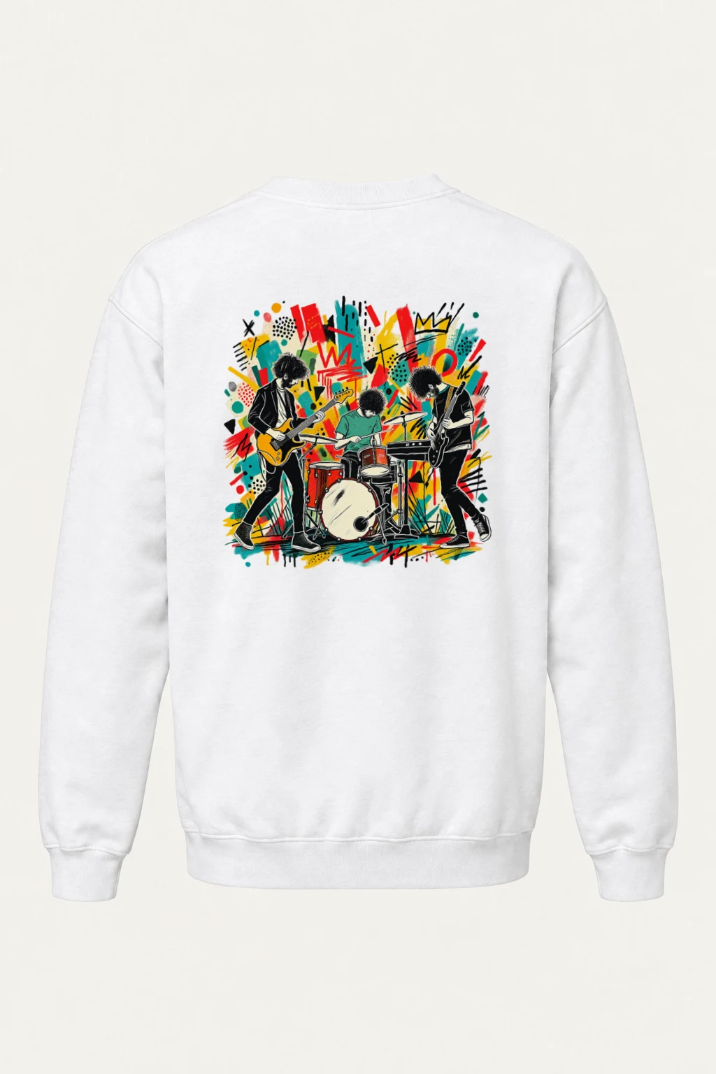 "Abstract Rock Trio" Heavy Blend Unisex Crewneck Sweatshirt | Gildan 18000