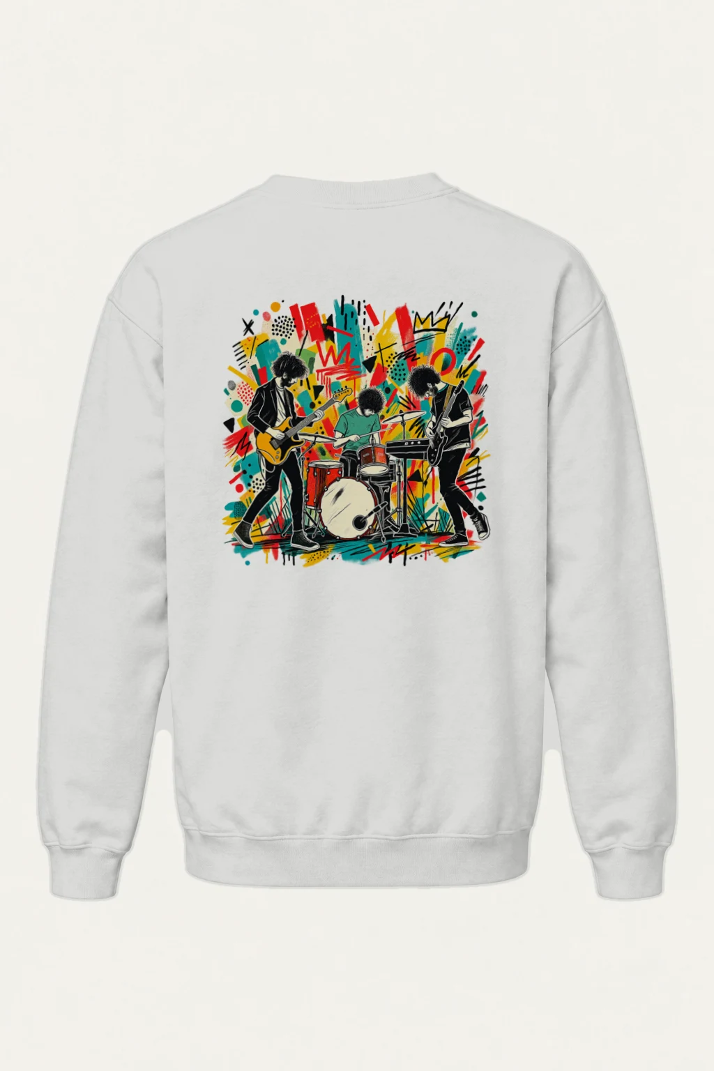 "Abstract Rock Trio" Heavy Blend Unisex Crewneck Sweatshirt | Gildan 18000