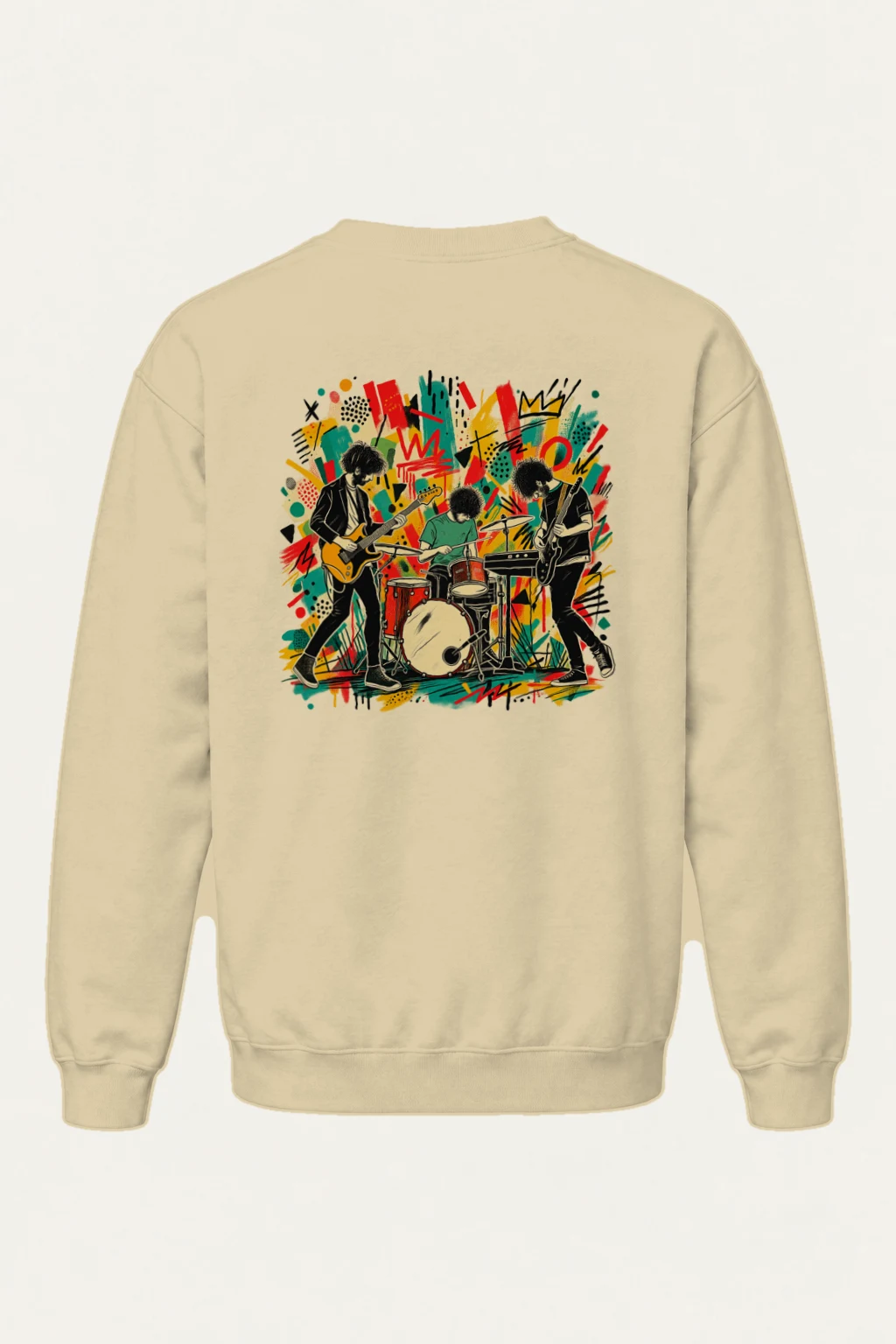 "Abstract Rock Trio" Heavy Blend Unisex Crewneck Sweatshirt | Gildan 18000