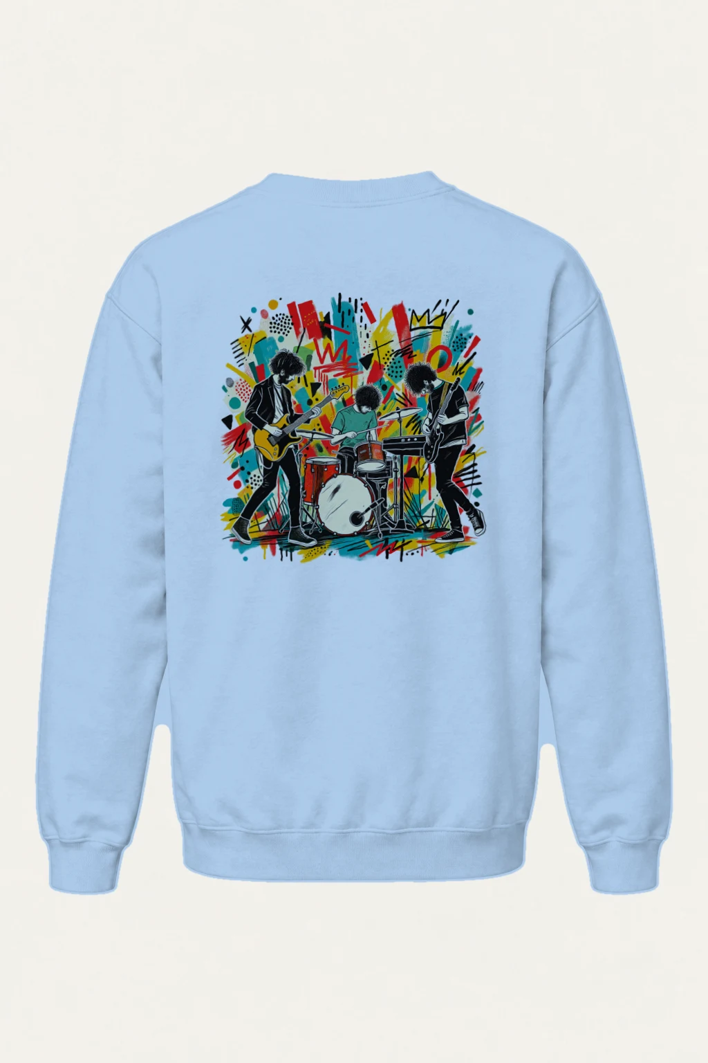 "Abstract Rock Trio" Heavy Blend Unisex Crewneck Sweatshirt | Gildan 18000