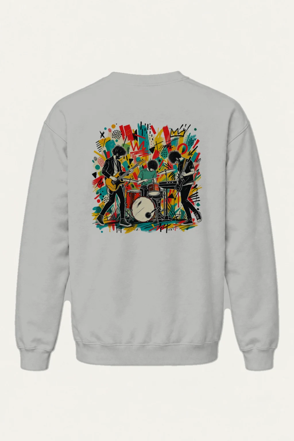 "Abstract Rock Trio" Heavy Blend Unisex Crewneck Sweatshirt | Gildan 18000