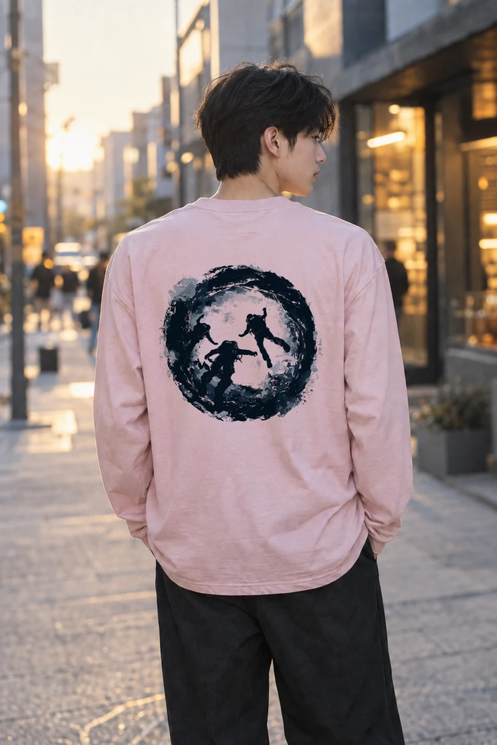 "Abyss Drift" Unisex Longsleeve T-shirt | Gildan 2400