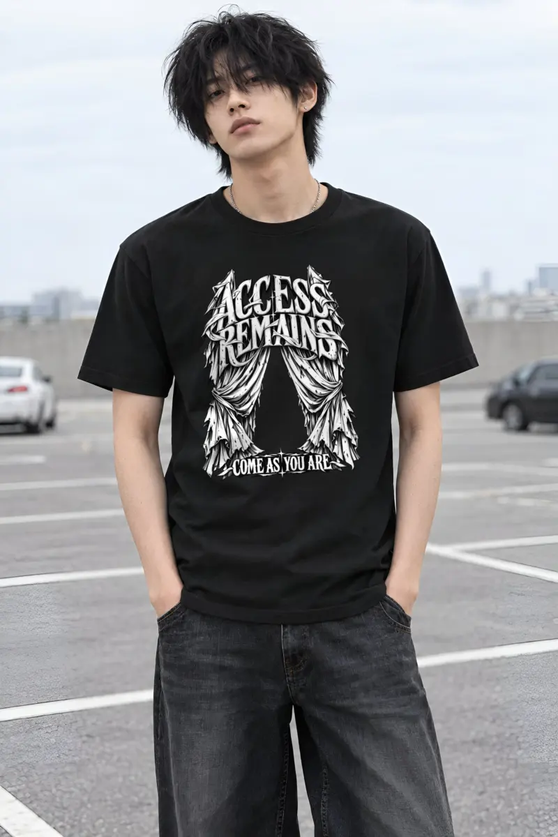 "Access Remains Come As You Are" Heavyweight Unisex Crewneck T-shirt