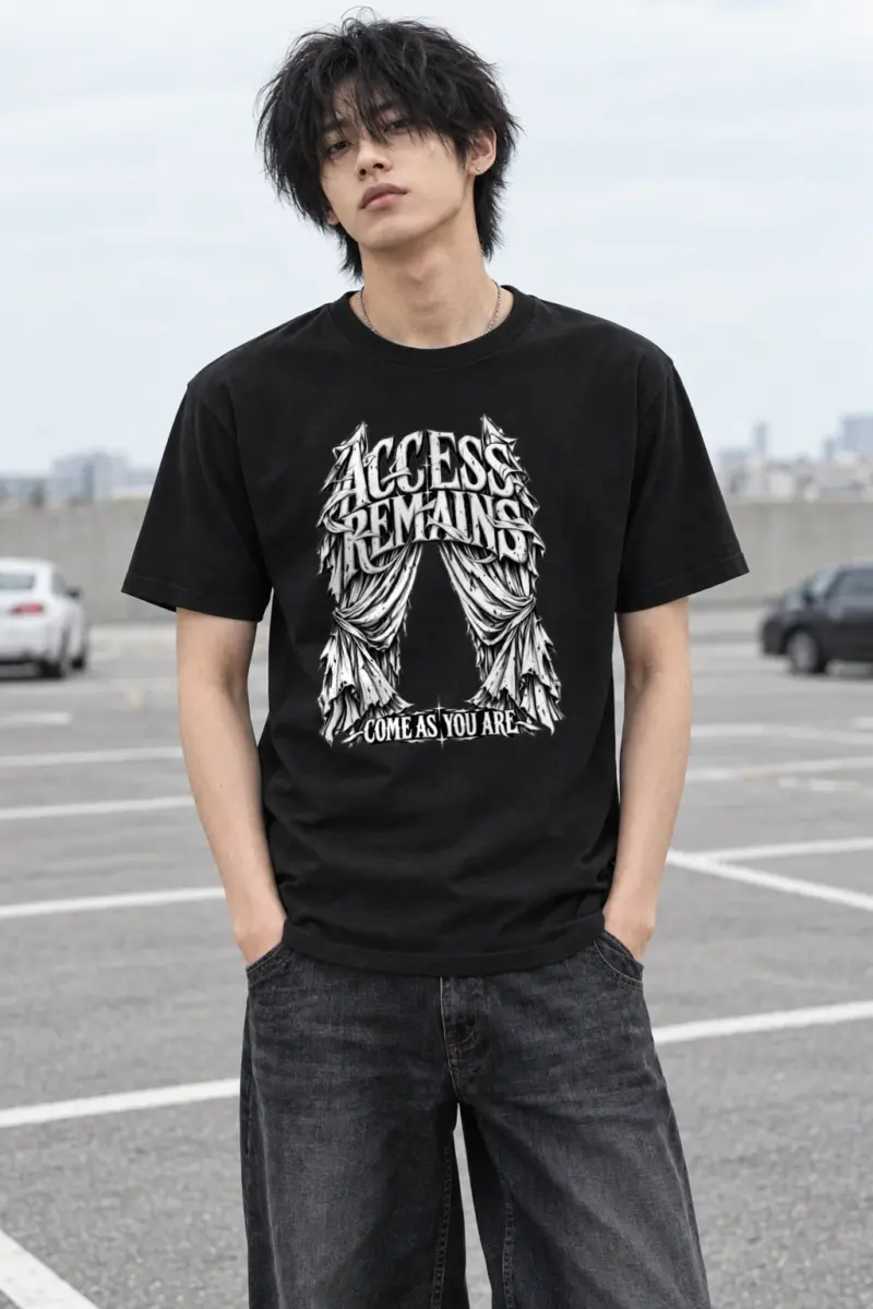"Access Remains Come As You Are" Heavyweight Unisex Crewneck T-shirt
