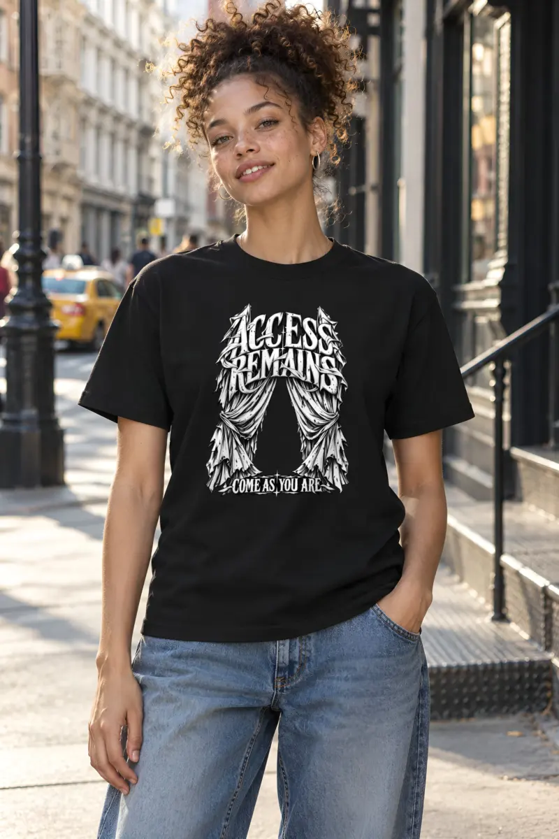 "Access Remains Come As You Are" Heavyweight Unisex Crewneck T-shirt