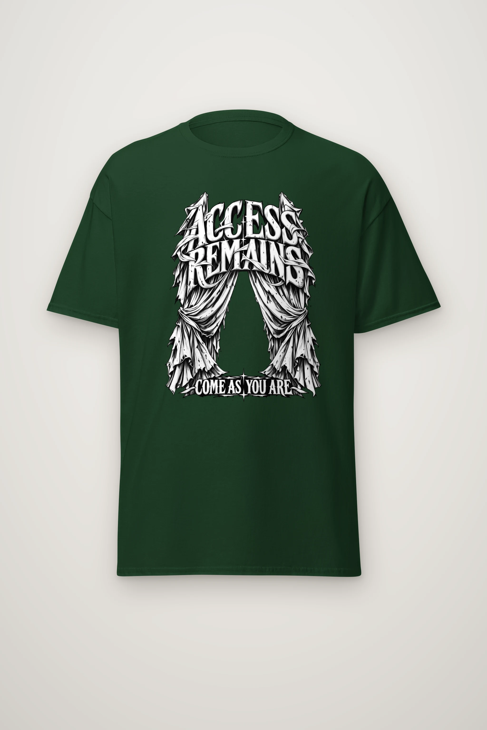"Access Remains Come As You Are" Heavyweight Unisex Crewneck T-shirt