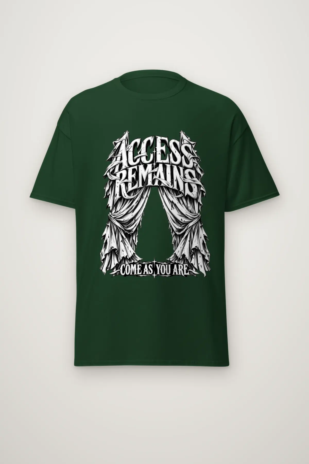 "Access Remains Come As You Are" Heavyweight Unisex Crewneck T-shirt