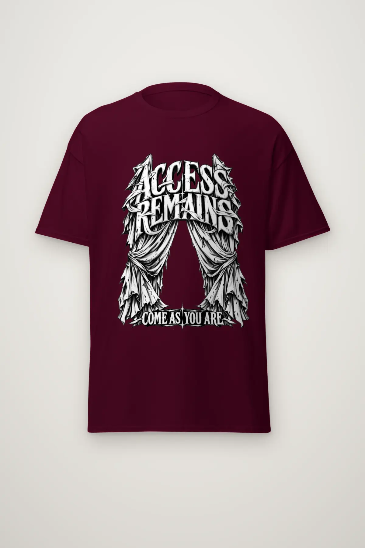 "Access Remains Come As You Are" Heavyweight Unisex Crewneck T-shirt