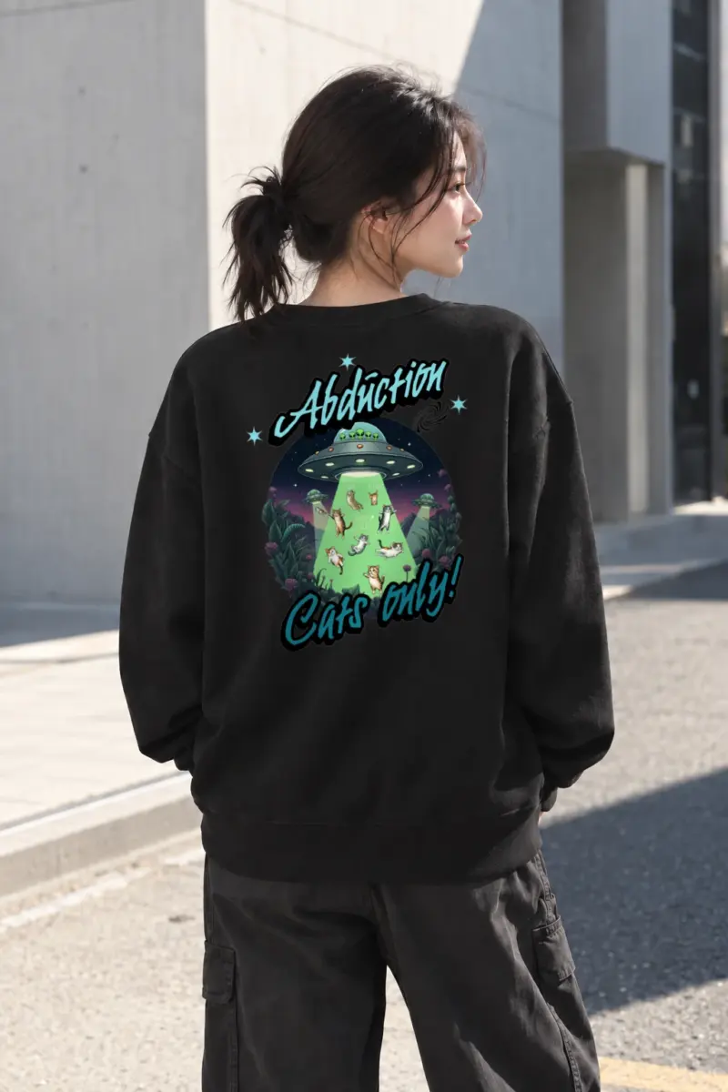 “Addiction Cats Only” Heavy Blend Unisex Crewneck Sweatshirt | Gildan 18000