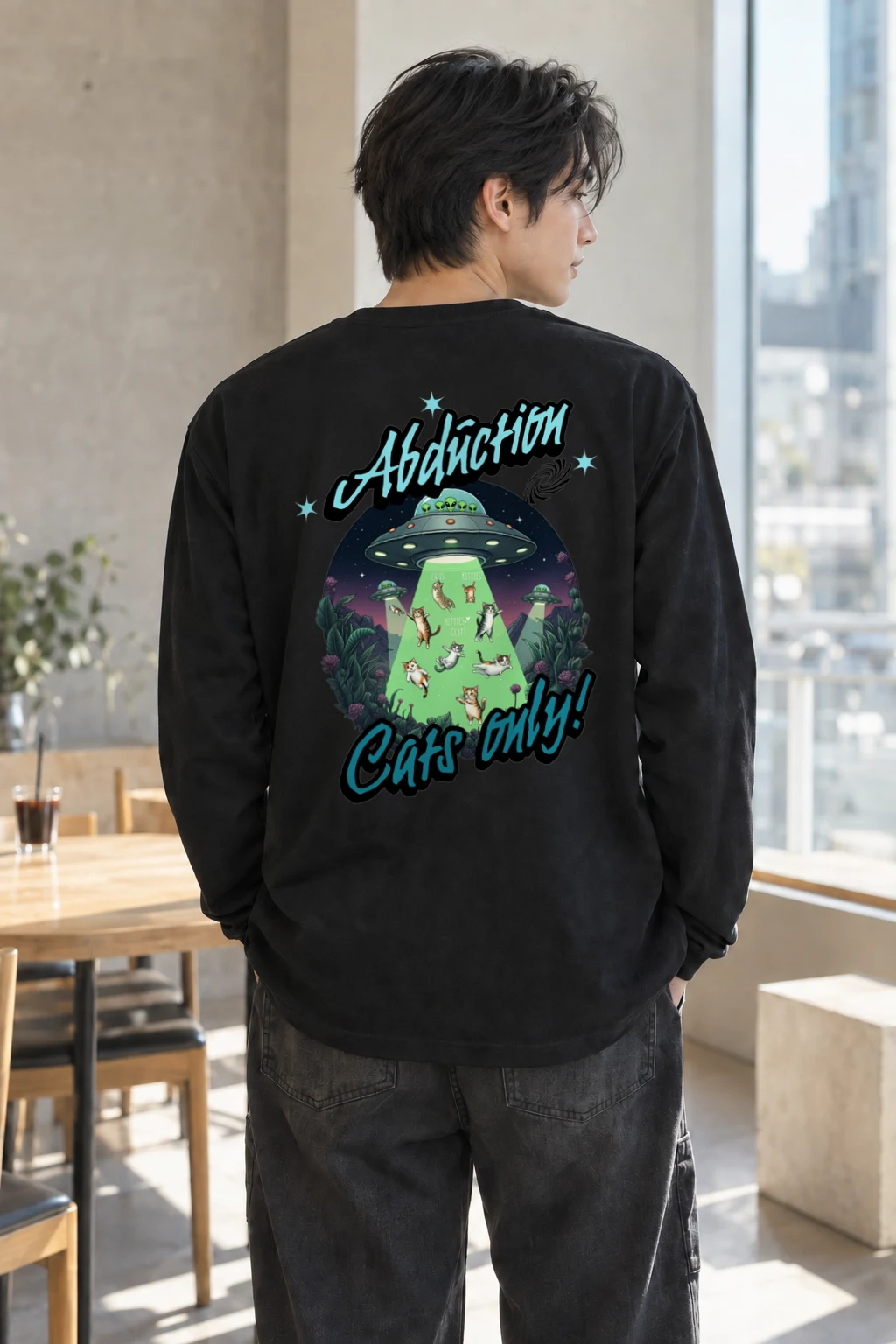 "Addiction Cats Only" Unisex Longsleeve T-shirt | Gildan 2400