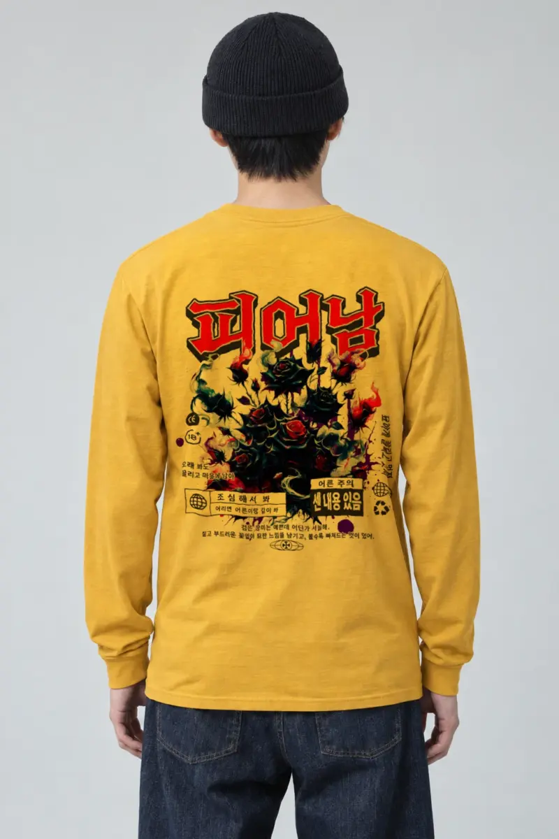"Adult Warning Roses" Unisex Longsleeve T-shirt