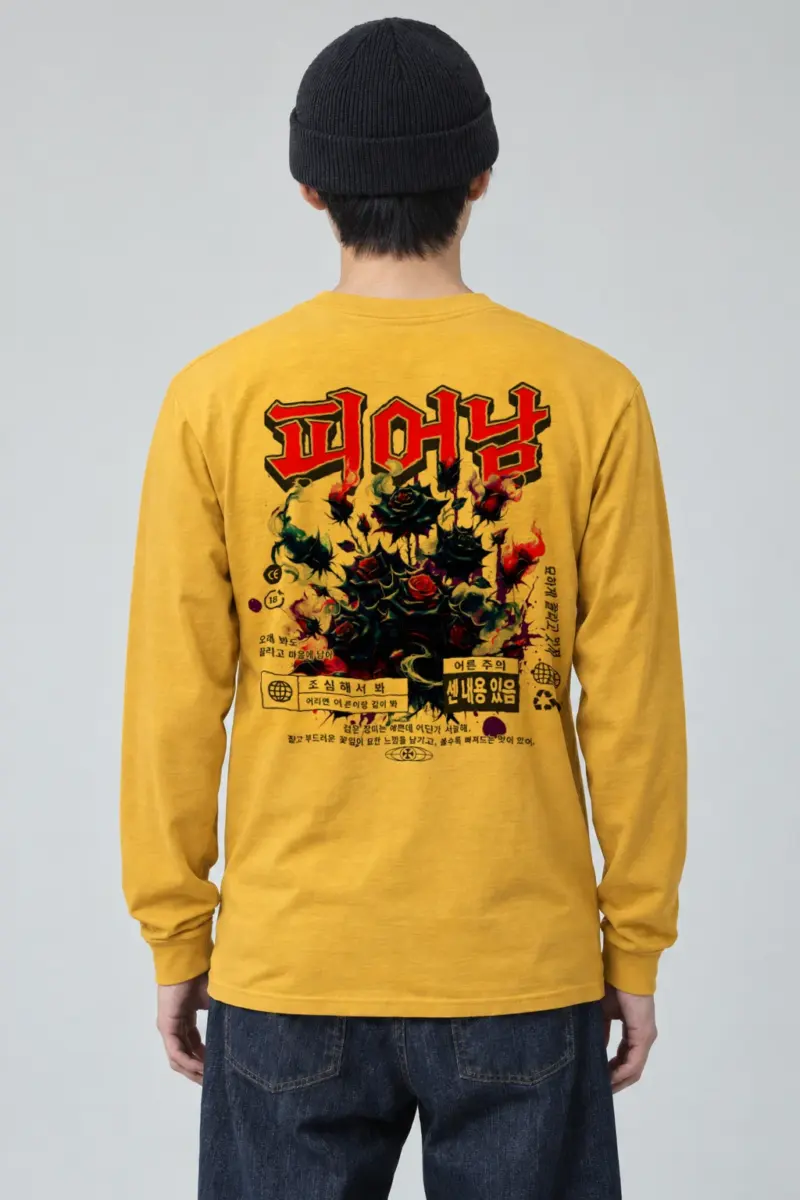 "Adult Warning Roses" Unisex Longsleeve T-shirt
