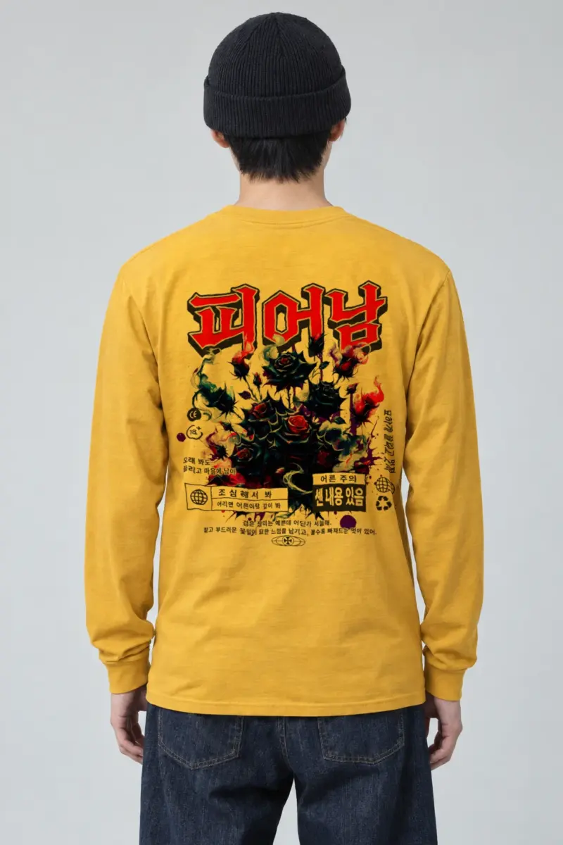 "Adult Warning Roses" Unisex Longsleeve T-shirt