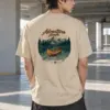 "Adventure Awaits Canoeing" Heavyweight Unisex Crewneck T-shirt | Gildan 5000